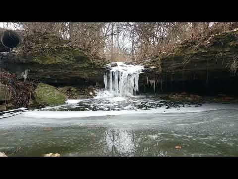Urban oasis Finding the hidden falls in Englewood Ohio #Ohio #waterfall