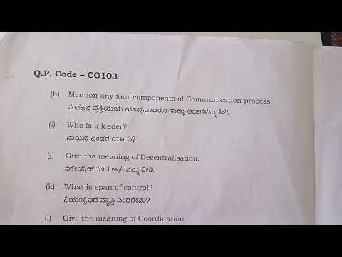 First year b com management of princepal application 2025 important question paper (Mpa)