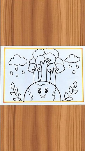 Earth Day Drawing / Earth Day PosterDrawing / World Earth Day Drawing / Save Earth Drawing