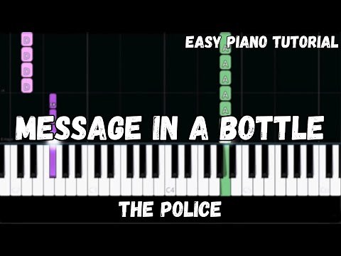 The Police - Message In A Bottle (Easy Piano Tutorial)