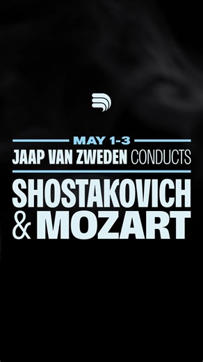 Jaap van Zweden returns to Dallas for one weekend to lead the DSO. Joined by pianist Conrad Tao, witness the DSO take on Mozart’s elegant Piano Concerto No. 23 and Shostakovich’s bold Symphony No. 5. *** Jaap van Zweden, Conducts Conrad Tao, Piano **** Morton H. Meyerson Symphony Center Thu May 1 at 7:30pm Fri May 2 at 7:30pm Sat May 3 at 7:30pm **** PROKOFIEV Symphony No. 1, “Classical” MOZART Piano Concerto No. 23 SHOSTAKOVICH Symphony No. 5 | Dallas Symphony Orchestra | Facebook