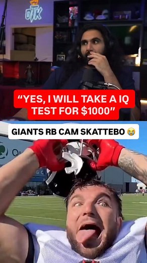 439K views · 162 reactions | Someone in the Chat asked Giants RB Cam Skattebo if he would take an IQ test while playing WoW  @B/R Gaming (via @Esfand) #nfl #football #giants #camskattebo #gaming | B/R Gridiron | Facebook