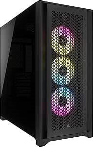 Corsair 5000D RGB Mid-Tower Case - 3X AF120 RGB Fans - Lighting Node PRO - High-Airflow Design - RapidRoute Cable Management - Black