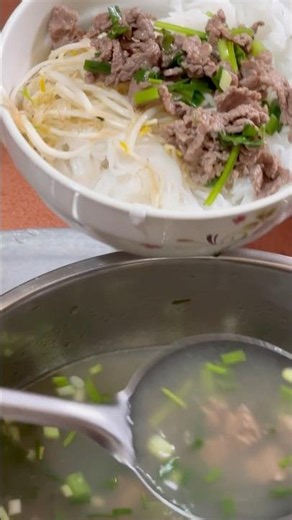 #Food served with bean sprout sauce and beef rice noodles #Health Info #Improving daily nutrition...