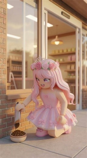 The cutest Roblox animation you'll see today 🌸🐱