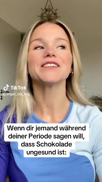 Humorvolle Sicht auf Menstruation und Schokolade