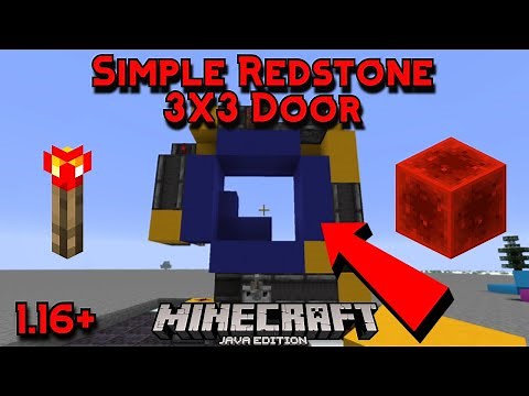3X3 Spiral Redstone Door | Minecraft Java 1.16+ | Super Simple Tutorials