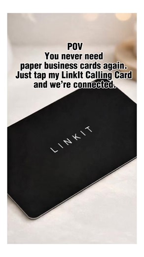 POV: You never need paper business cards again. Just tap my LinkIt Calling Card and we’re connected. #LinkIt #SmartCallingCard #DigitalBusinessCard #NextGenBusinessCard #VibeAndVerve @Linkit Philippines