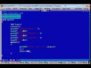 Create Countdown Timer In C Program In Tamil