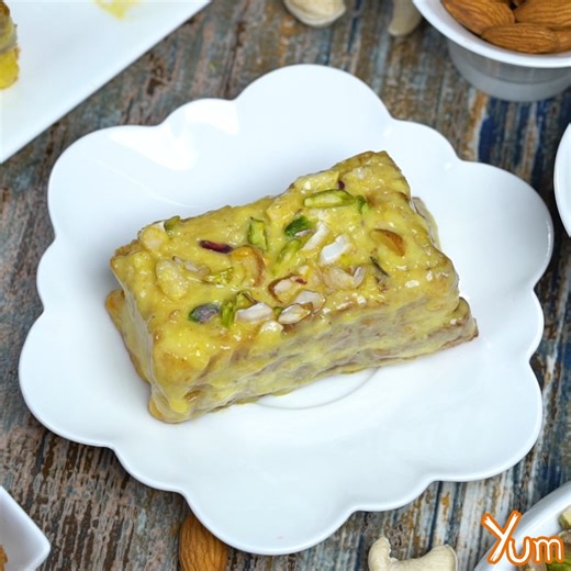 A royal treat in every bite – creamy, rich Rusk Pudding ✨🍮 Recipe in the comment section! #yum #tasty #recipe | Yum