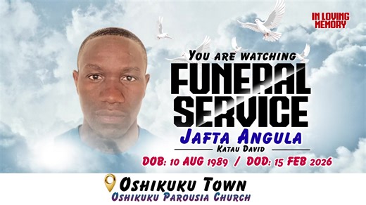 You are watching the funeral service of the late JAFTA ANGULA DAVID | Live in Oshikuku ( ELCIN CHURCH ) DOB: 10-08-1989 DOD: 15-02-2026 | Show Shakalungah Ministries