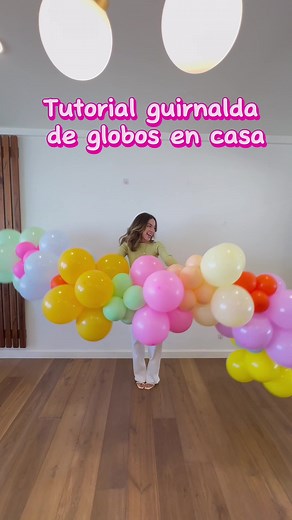 Tutorial decoración cumpleaños: Cómo hacer una guirnalda de globos en casa