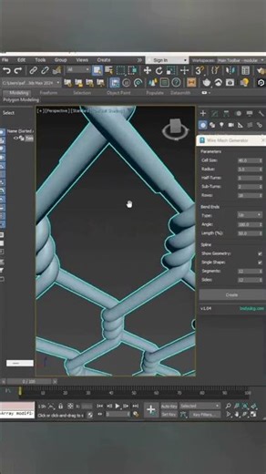 How to Create a Wire Fence in 3ds Max (Wire Mesh Generator)