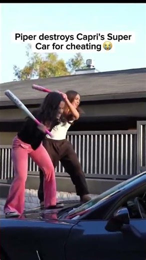 Piper destroys Capris super car for cheating piperrockelle piper capri fyp