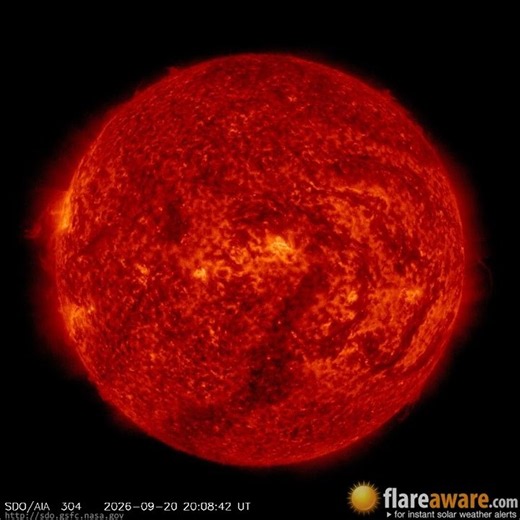 20 Sep - 21 Sep: 24 Hour Solar Activity (Earth Facing; Solar Storm, Sunspot, Solar Flare, CME)