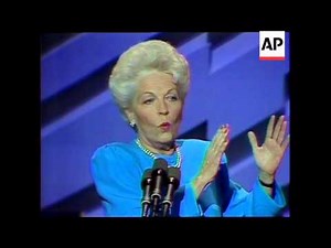 Texas Treasurer Ann Richards gives the keynote address at the 1988 Democratic National Convention