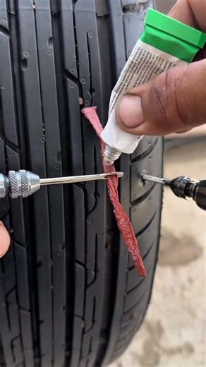 Would You Trust A Tubeless Puncture Fix Done In Minutes? 😳🛞