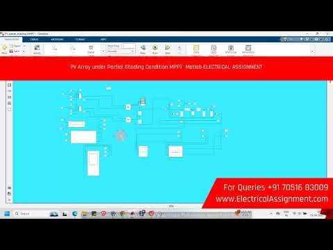 PV Array under Partial Shading Condition | MPPT Technique MATLAB Tutorial | ELECTRICAL ASSIGNMENTS