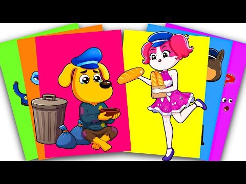 [PaperDIY] NEW Decorate Homeless SHERIFF LABRADOR Saved by PAPILLON’s Kindness 💔🐾 | Sticker Book Mix