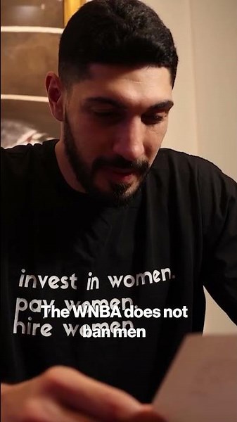 Former NBA Player Enes Kanter Freedom OFFICIALLY Declares for 2027 WNBA Draft #shorts