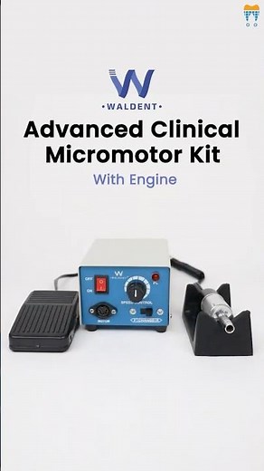 Waldent Advanced Clinical Micromotor Kit - Precision at Your Fingertips! 🦷 #shortvideo #dentistry
