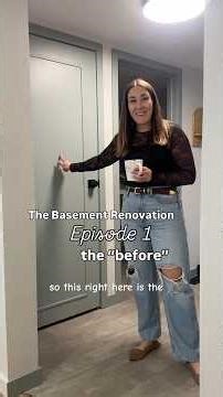 Episode 1: The basement renovation “the before” #homerenovation #bedroom #basement