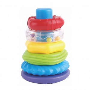 [Hot Item] Hot Selling Baby Educational Creative Activity Colorful Stack Tower Set Circles Preschool Learning Toy
