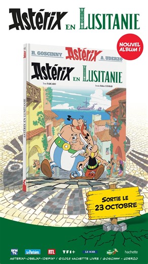 🎉 Voici la couverture officielle du 41e album d’Astérix ! 📚✨ Un avant-goût de cette aventure ensoleillée qui attend nos héros le 23 octobre prochain ! Des indices se cachent dans le dessin, les avez-vous repéré ? Dites-le-nous en commentaire ! 👇 | Astérix et Obélix