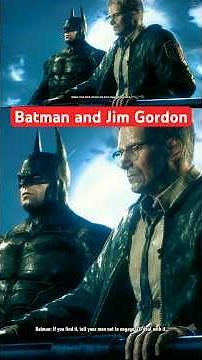 Batman and Jim Gordon #batman #arkhamknight #batmanarkhamknight #cutscene #pcgaming