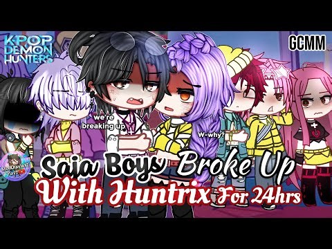 SAJA Boys Broke Up With HUNTRIX For 24 Hours | KPOP Demon Hunters | GLMM/GCMM Gacha Club Mini Movie