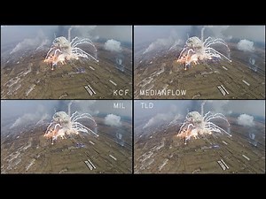 Test of 4 OpenCV tracking algorithms / test08 / static object tracking fror air