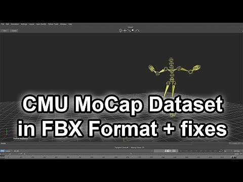 CMU MoCap Dataset in FBX Format + fixes