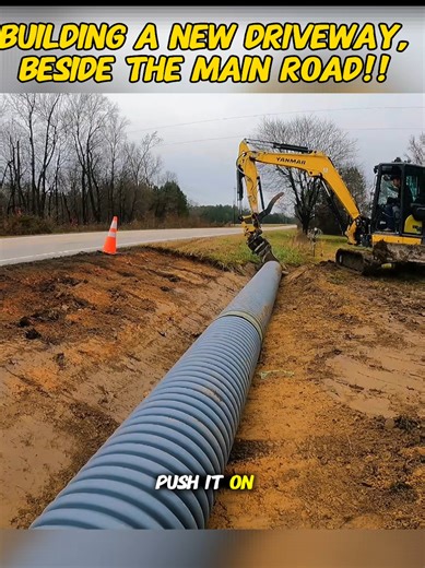 Building a New Driveway with Heavy Machinery