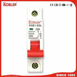 [Hot Item] Miniature Circuit Breaker MCB Knb1-63-2014 3ka /6ka C1-5A, C6-25A, C32-63A 1p, 1p N, 3p 3 N, 4p