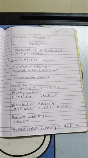 class 7 maths chapter 1 Integers. #mathsv#foryoupage #viral #students