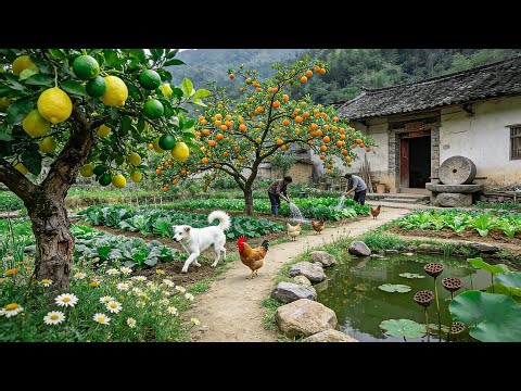 Stumbled Upon a Secluded China Mountain Village! Citrus Groves, Rooster Crows, Real Rural Life