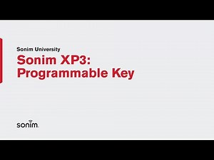 Sonim XP3 - Programmable Key