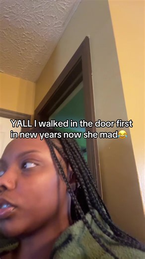 YALL I forgot a man supposed to walk in first and she mad at me like how do you reverse it 😂😂 #superstitions #newyear #fyp #reversesuperstition