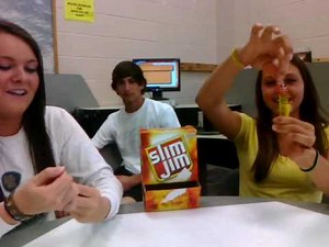 How to open a slim jim Sara and Shelbys way!!!!!