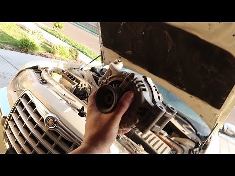 How to change alternator on chrysler 300, Charger, Magnum, Challenger with Hemi