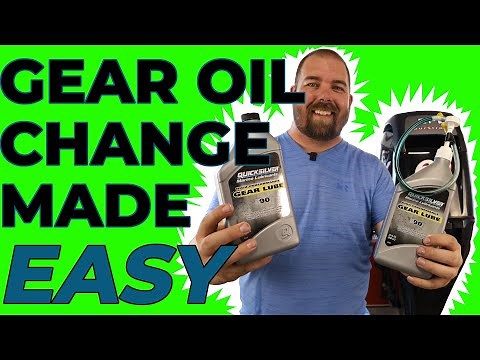 Outboard Gear Oil Change for 60 hp Mercury 4 Stroke, 50hp Mercury 4 Stroke, and MANY OTHERS!