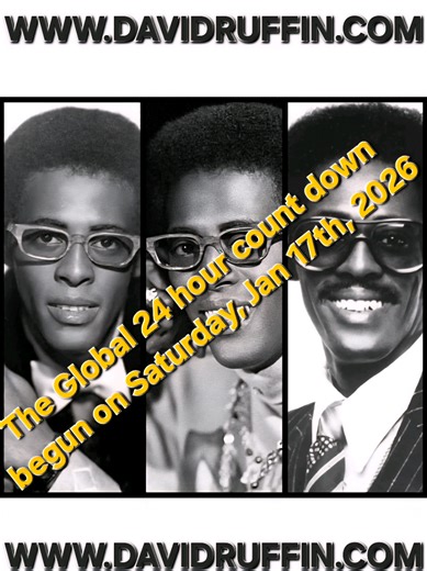#DavidRuffin in 24 HOURS January 18, 2026 marks what would’ve been my father’s 85th birthday… and the official launch of The David Ruffin Legacy. This isn’t just a website… it’s a home for stories never told, moments never shared, and a legacy that still sings through generations. I’m proud. I’m excited. And I’m honored to help usher this next chapter forward with intention, love, and respect for the man and the music that shaped so many lives… including mine. Something legendary is coming… www.