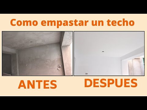 Como empastar un techo o cielo raso #2 | Empastando un departamento