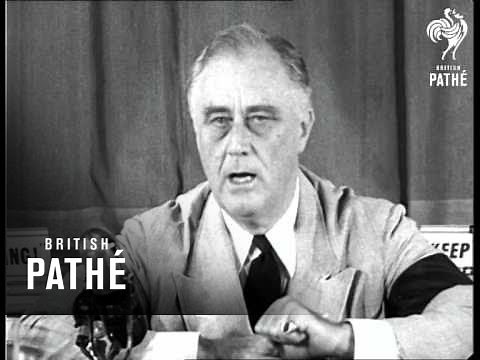 Roosevelt Speaks About The Sinking Of Us Ships By German Warships (1941)