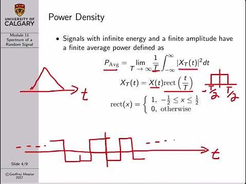 Probability Lecture 11: Spectrum of a Random Signal
