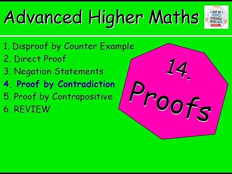 14.4 Proofs 4: Proof by Contradiction - Advanced Higher Maths Lessons @MrThomasMaths