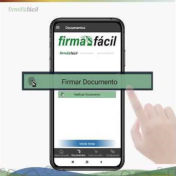 Firmar electrónicamente documentos/ Firmafacil, tu identidad digital móvil