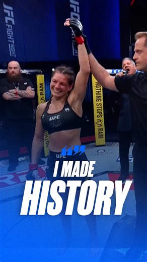 Watching it on Instagram to making UFC HISTORY 🤯 @aliceardelean takes the win by submission using the capsule lock 🔒
