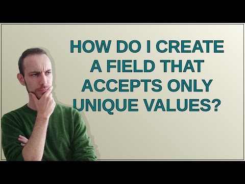 Drupal: How do I create a field that accepts only unique values?