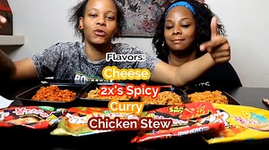 2x spicy noodle mukbang challenge!!! | Mukang Us & Eating Show